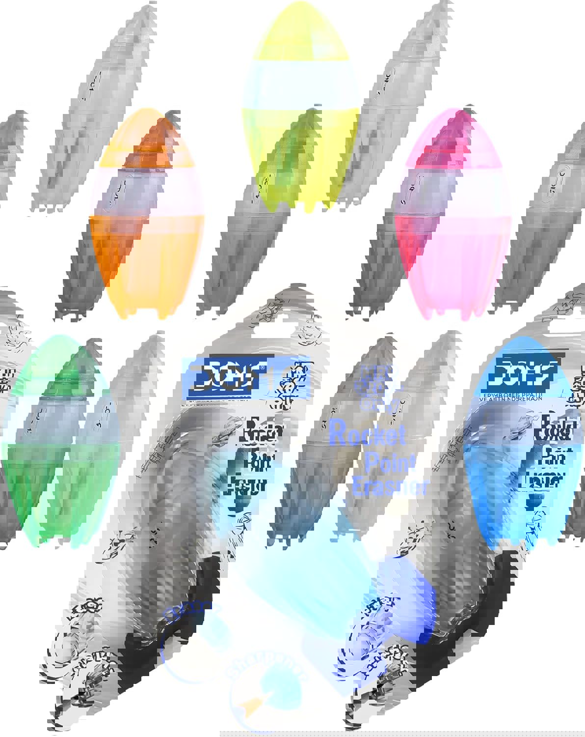 DOMS Rocket Point Erasener Blister Pack 1 Pc