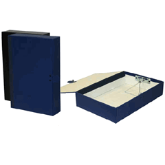 Archive Box w/lock & clip 38x24.5x7.5cm- Blue Thumbnail