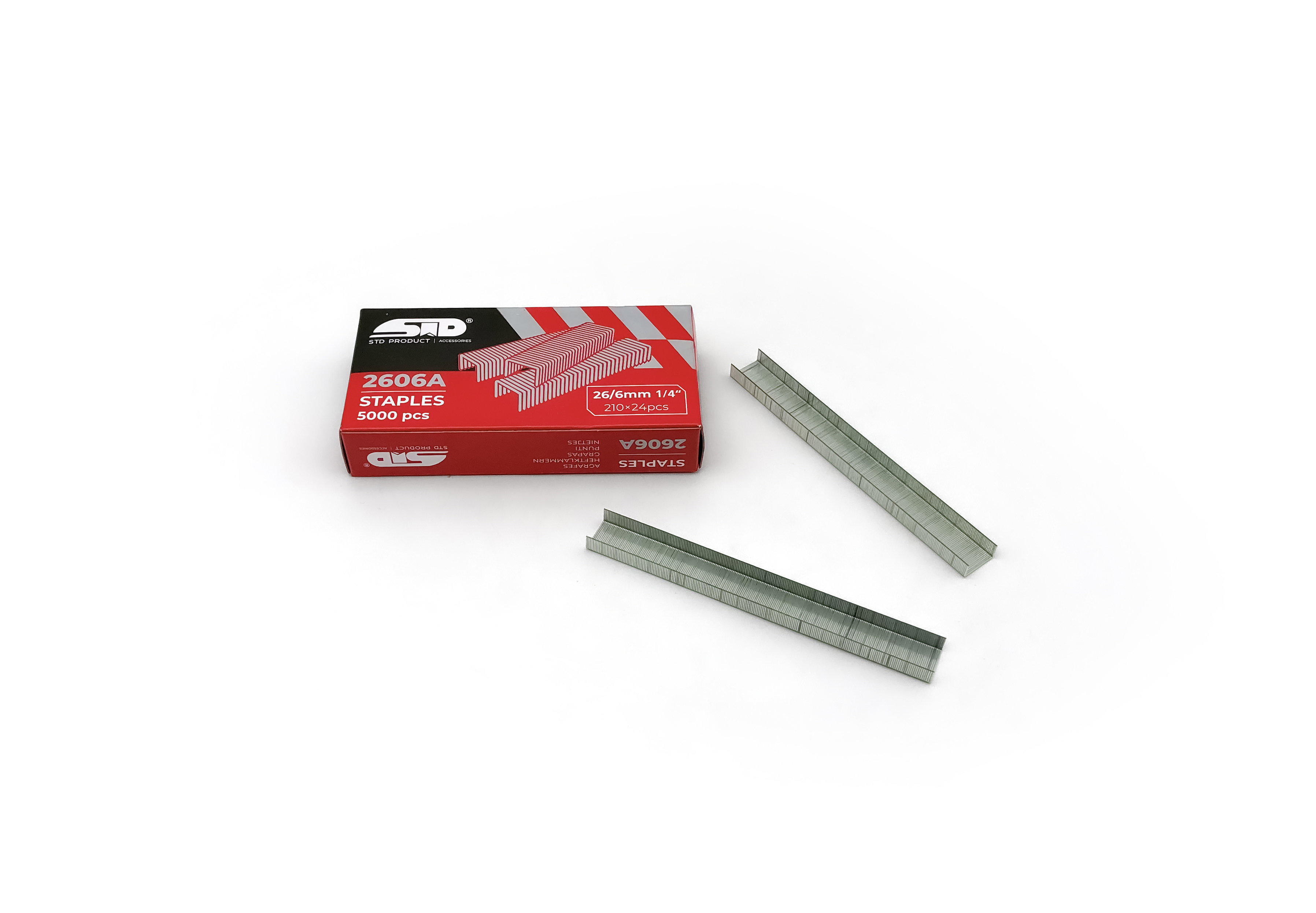 STD Staples No. 26/6 (210x24 =5040 Pcs)