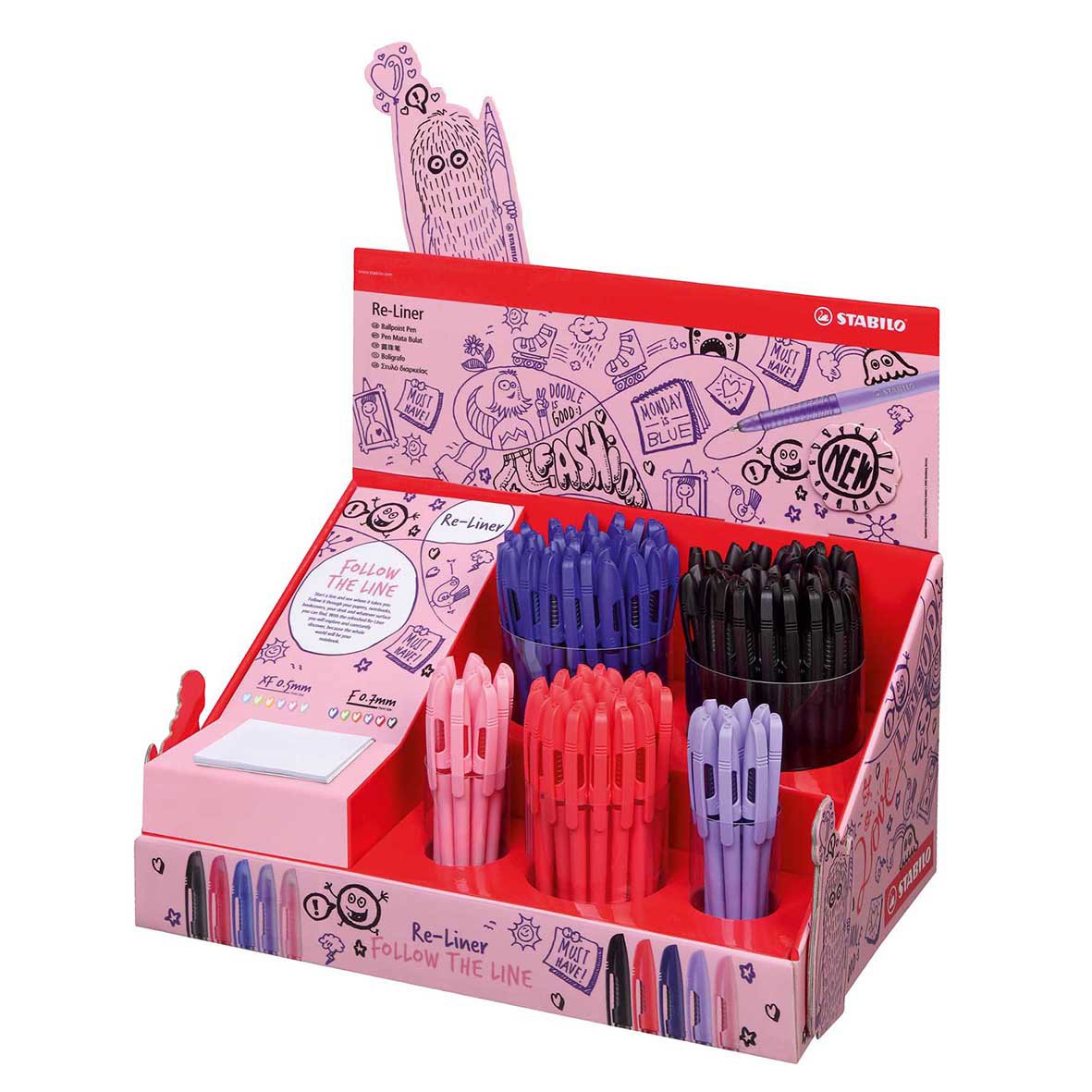 868/1-150-1 Re-Liner Fine 0.7 Display of 150 Pcs