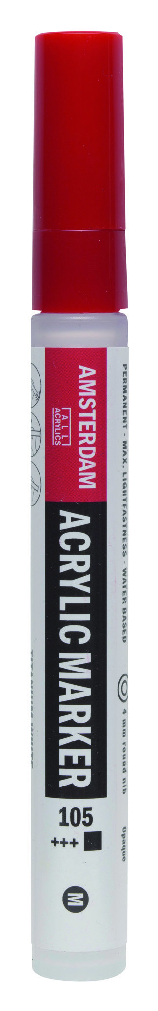 Amsterdam Acrylic Marker 4 mm Titanium White