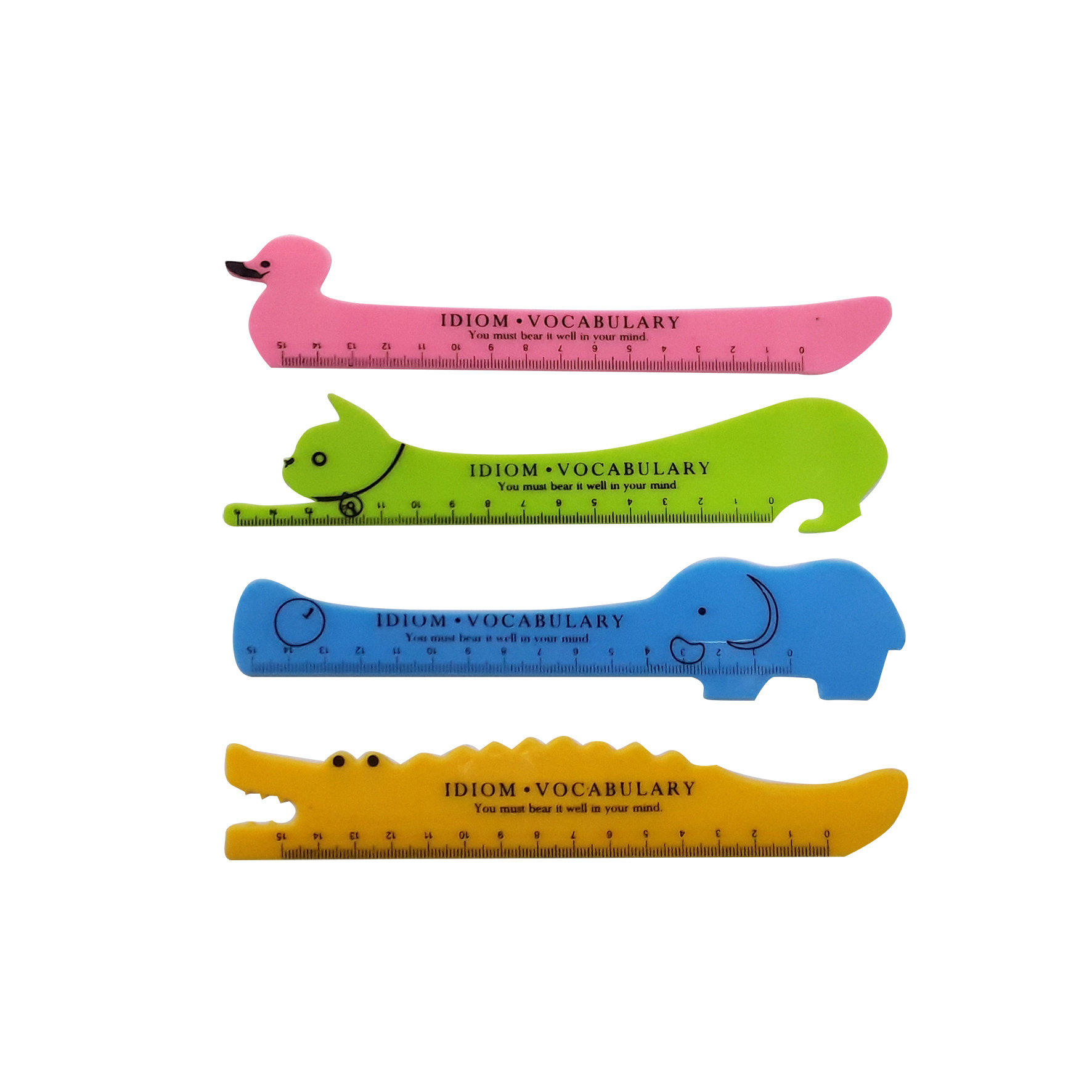 Ruler Plastic 15cm Animal Shape