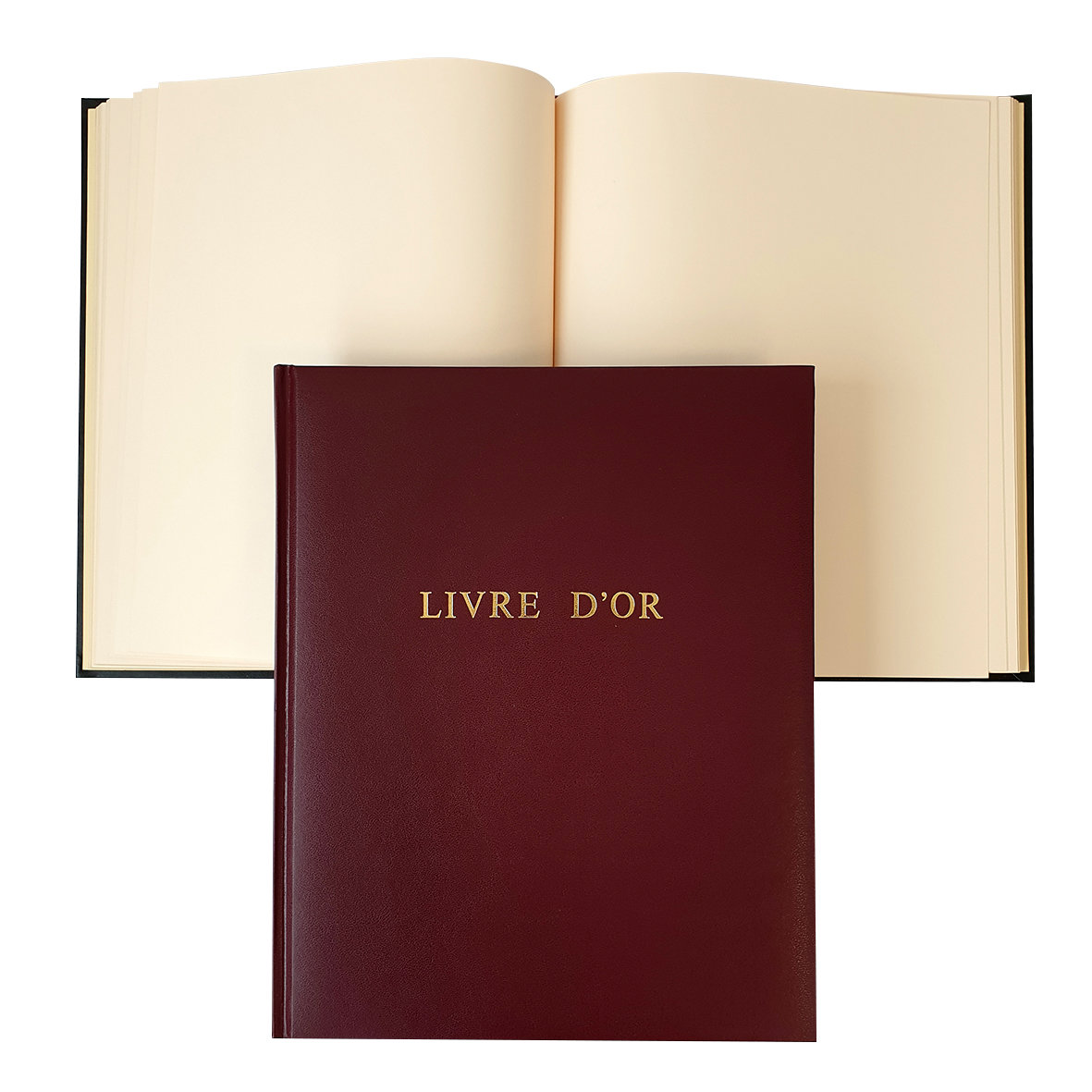 GOLD Book 100gsm Gilded 100sh 24x30cm Burgundy