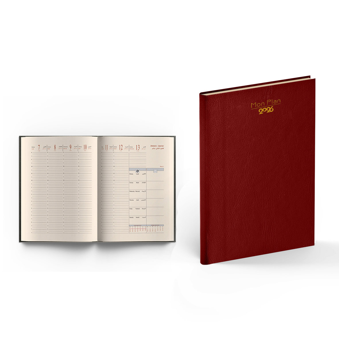 2026 Weekly Diary PVC Soft Cover L/O 21 x 26 cm