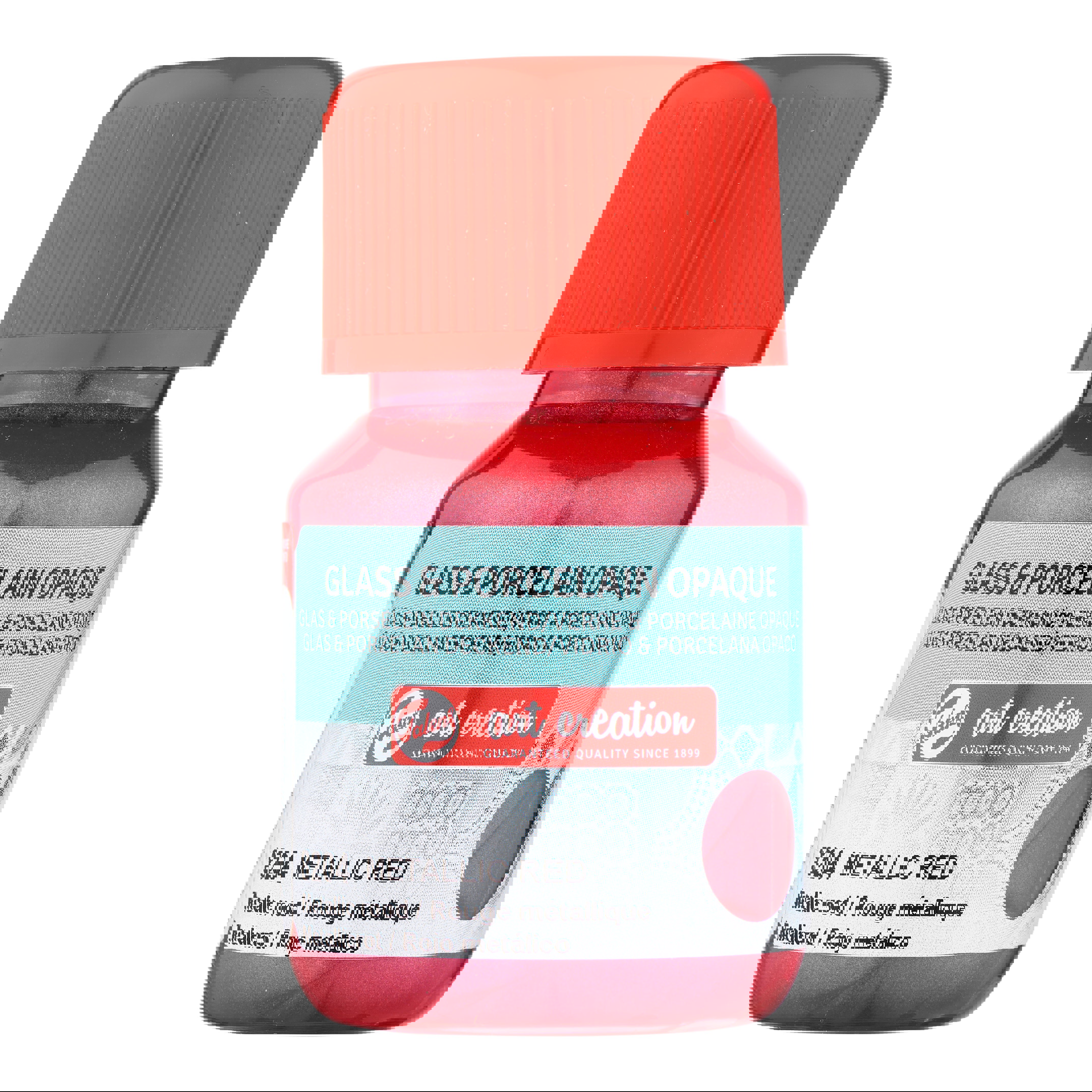 Talens Art Creation Glass & Porcelain Opaque Bottle 30 ml Metallic Red