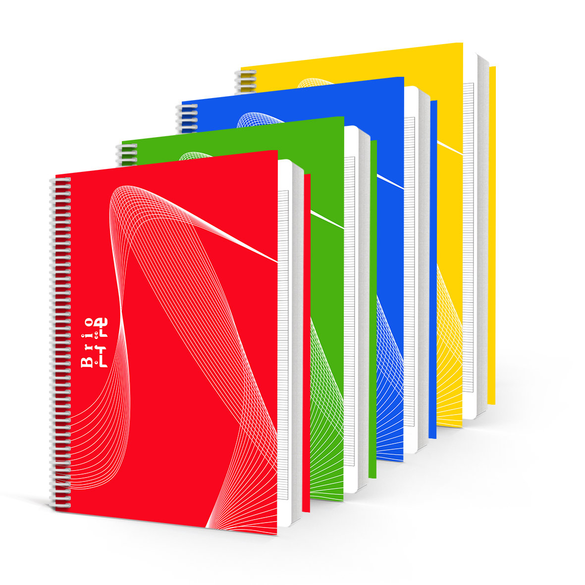 BRIO Un Bk PP Spiral 60g Sey 72sh L/R 21x28cm