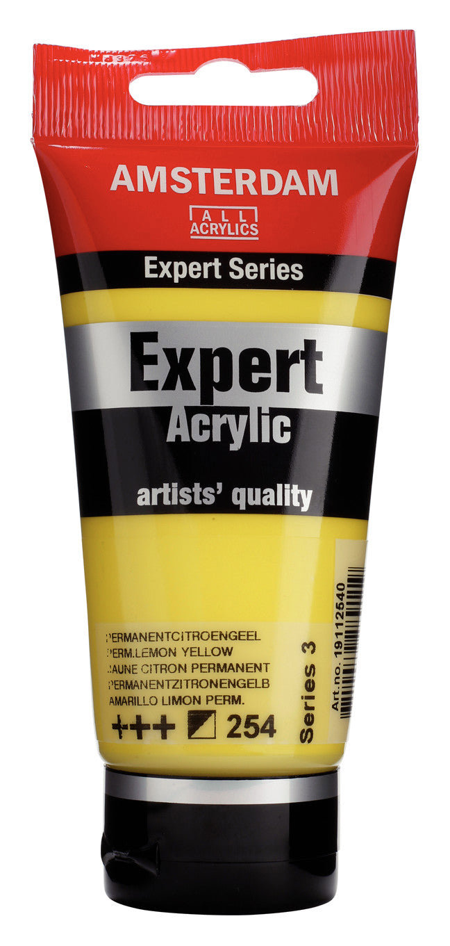 Amsterdam Expert Series Acrylic Tube 75 ml Permanent Lemon Yellow