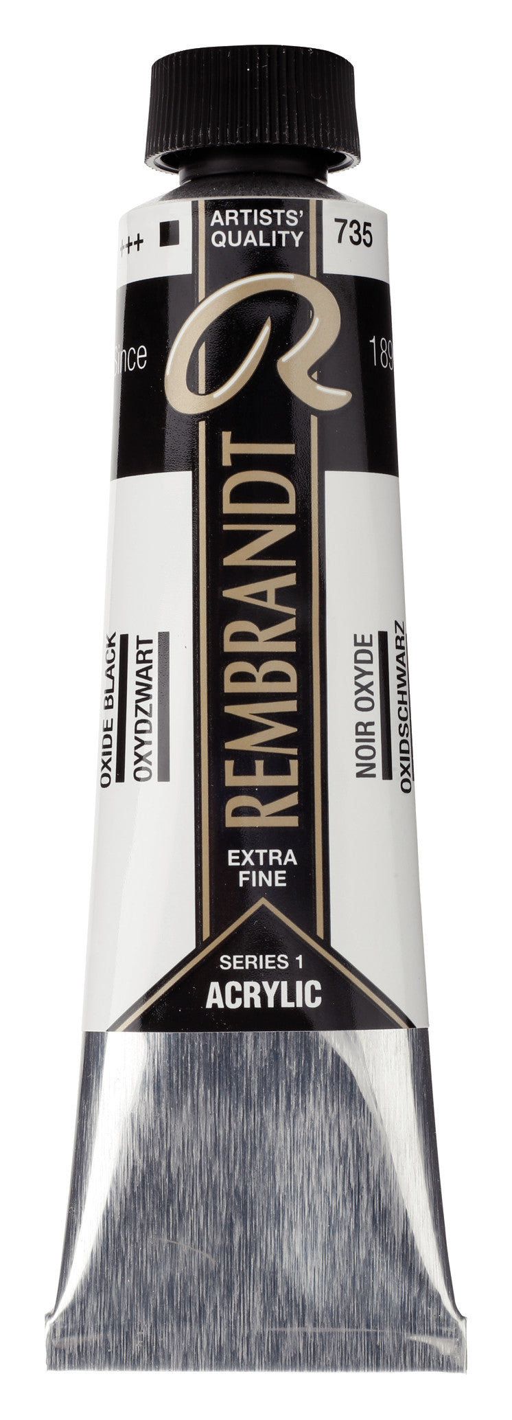 Rembrandt Acrylic Colour Tube 40 ml Oxide Black
