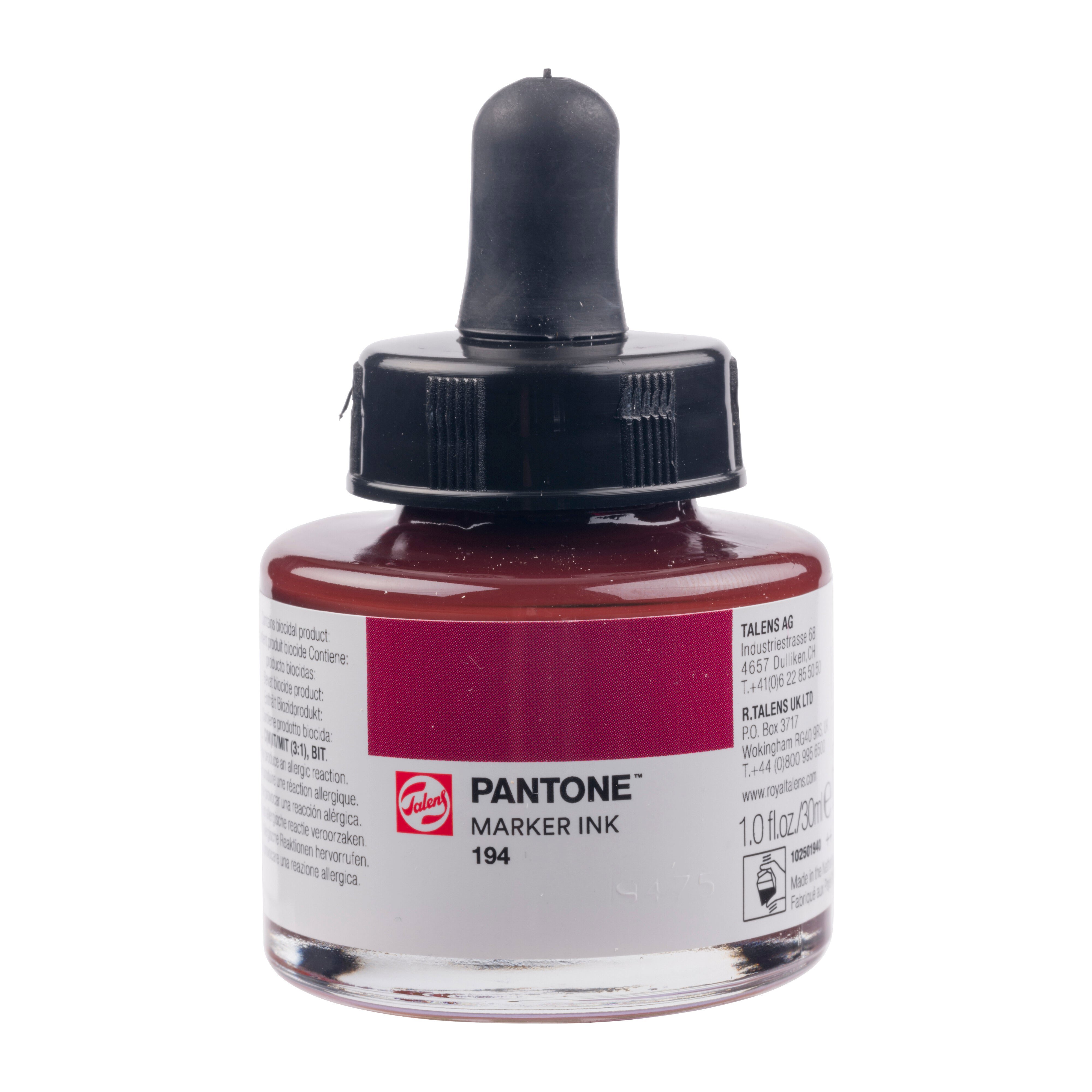 Talens Pantone Marker Ink 30ml Wine Red