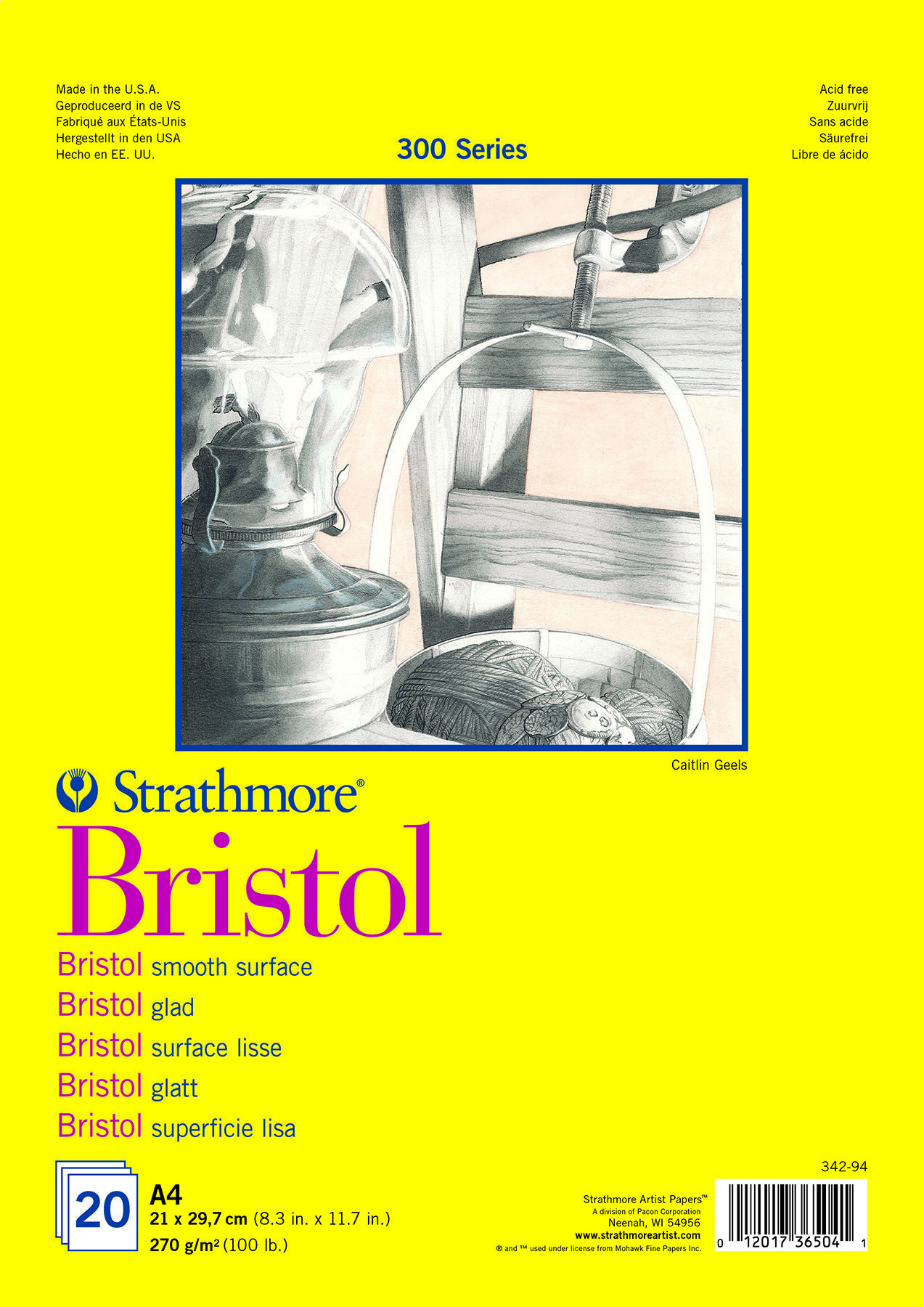 300 BRISTOL SM PAD A4 20/270G#