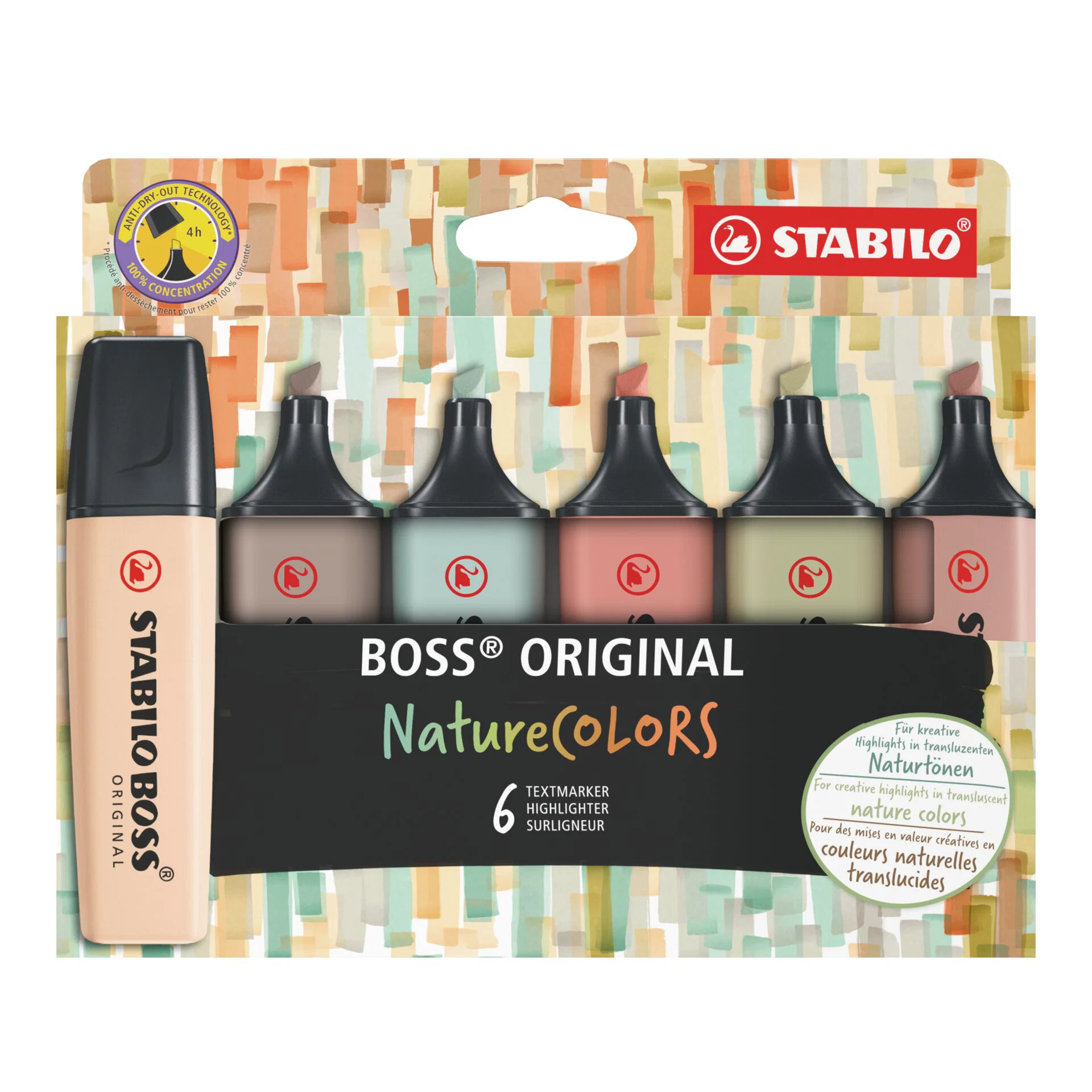 STABILO BOSS ORIGINAL NatureCOLORS Wallet of 6 Highlighters Thumbnail