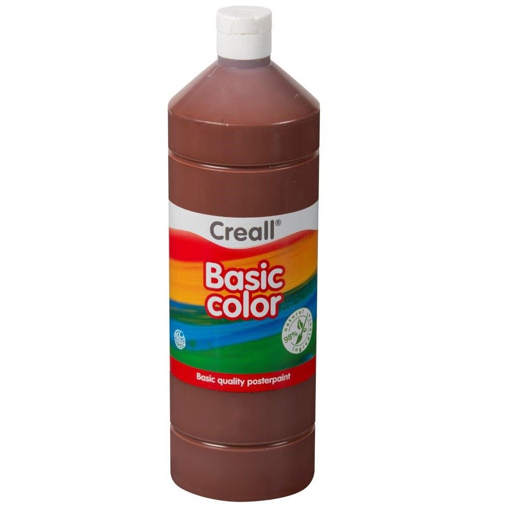 CREALL Gouache Basic 1000ml 19 Dark Brown