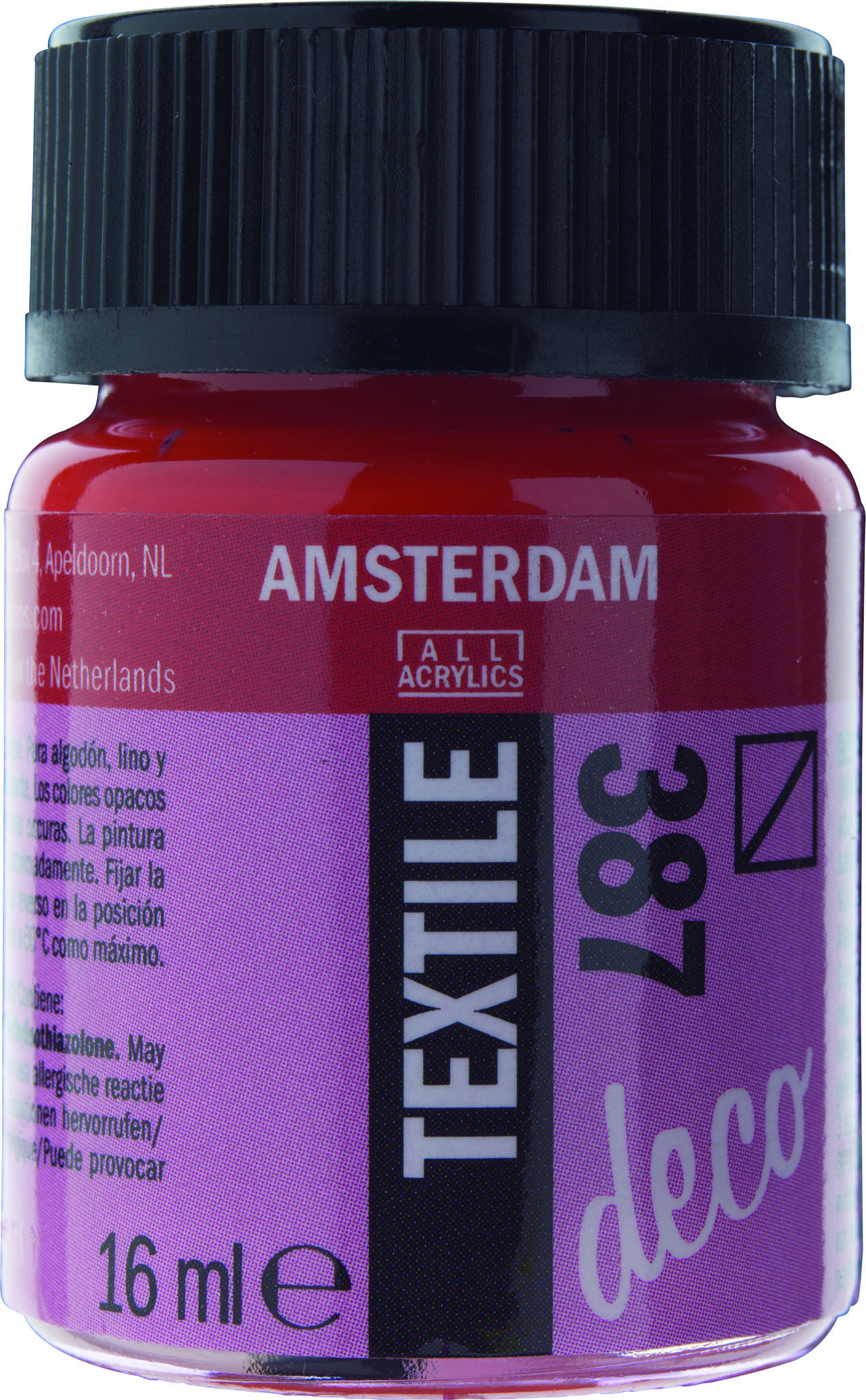 AAC TEXT.16ML BRIGHT RED