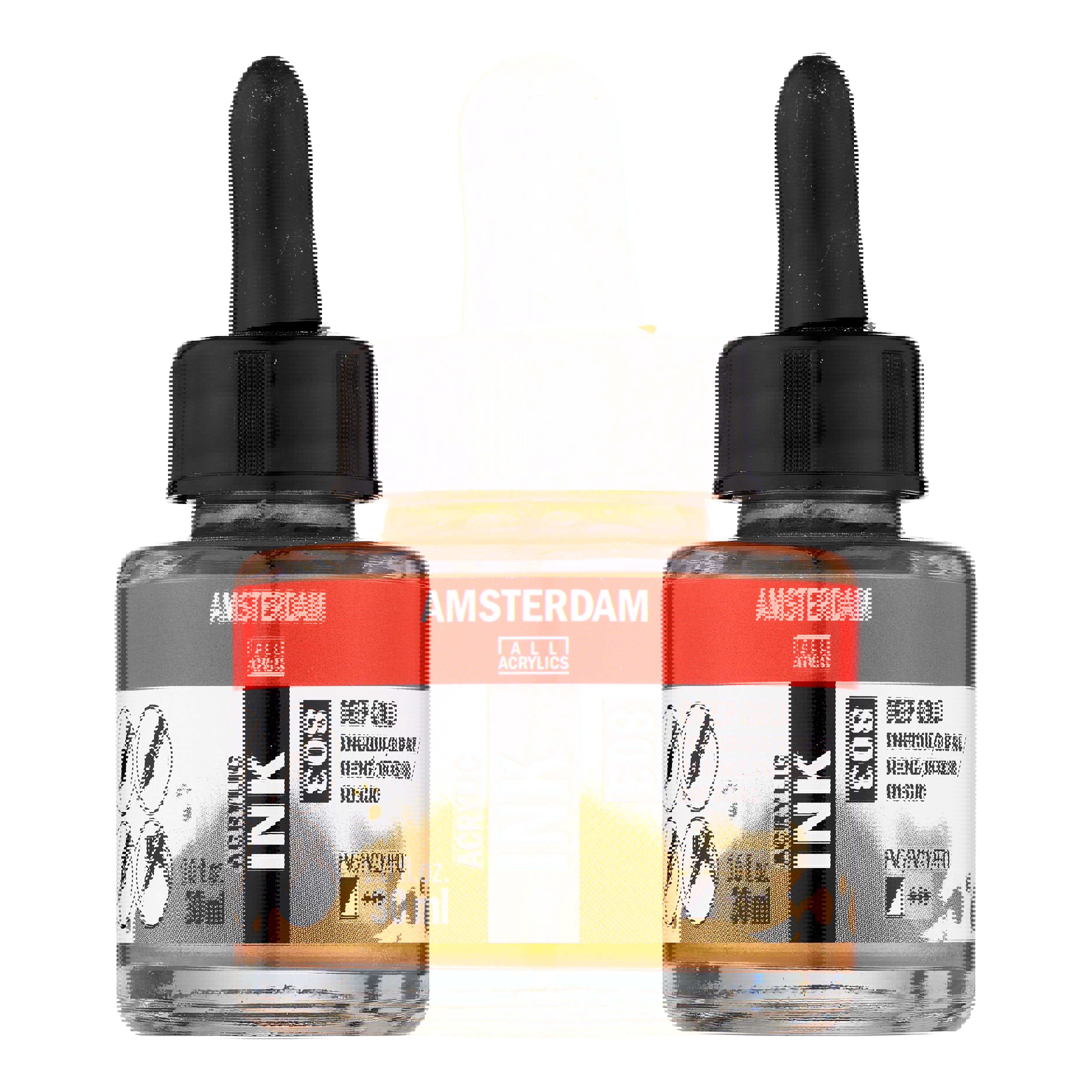Amsterdam Acrylic Ink Bottle 30 ml Deep Gold