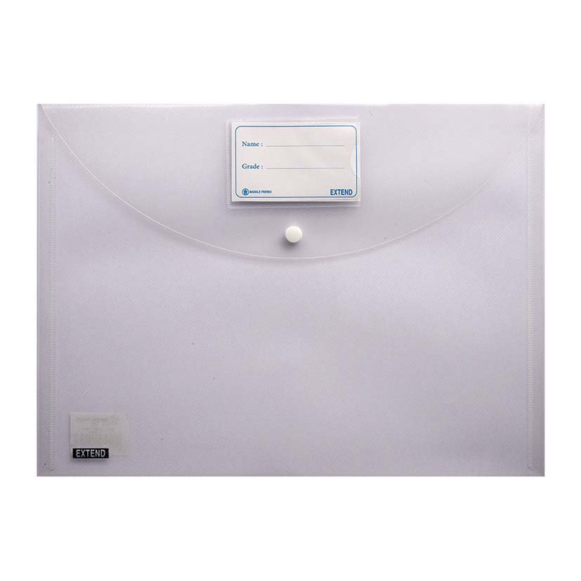 EXTEND Button file 300mic w/label- FC- Clear