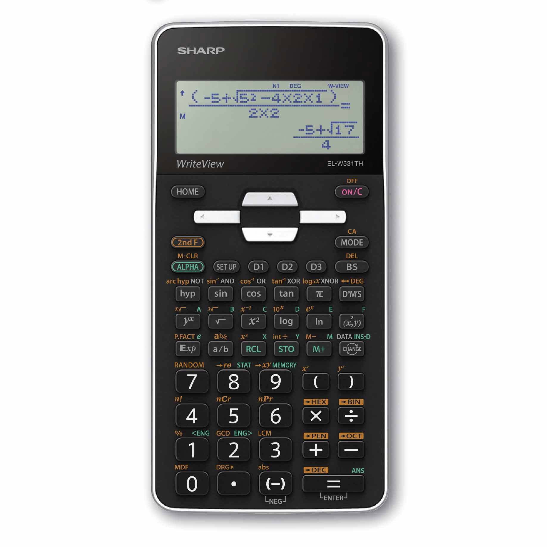SHARP Scientific Calc. 422 Funct. Textbook, White