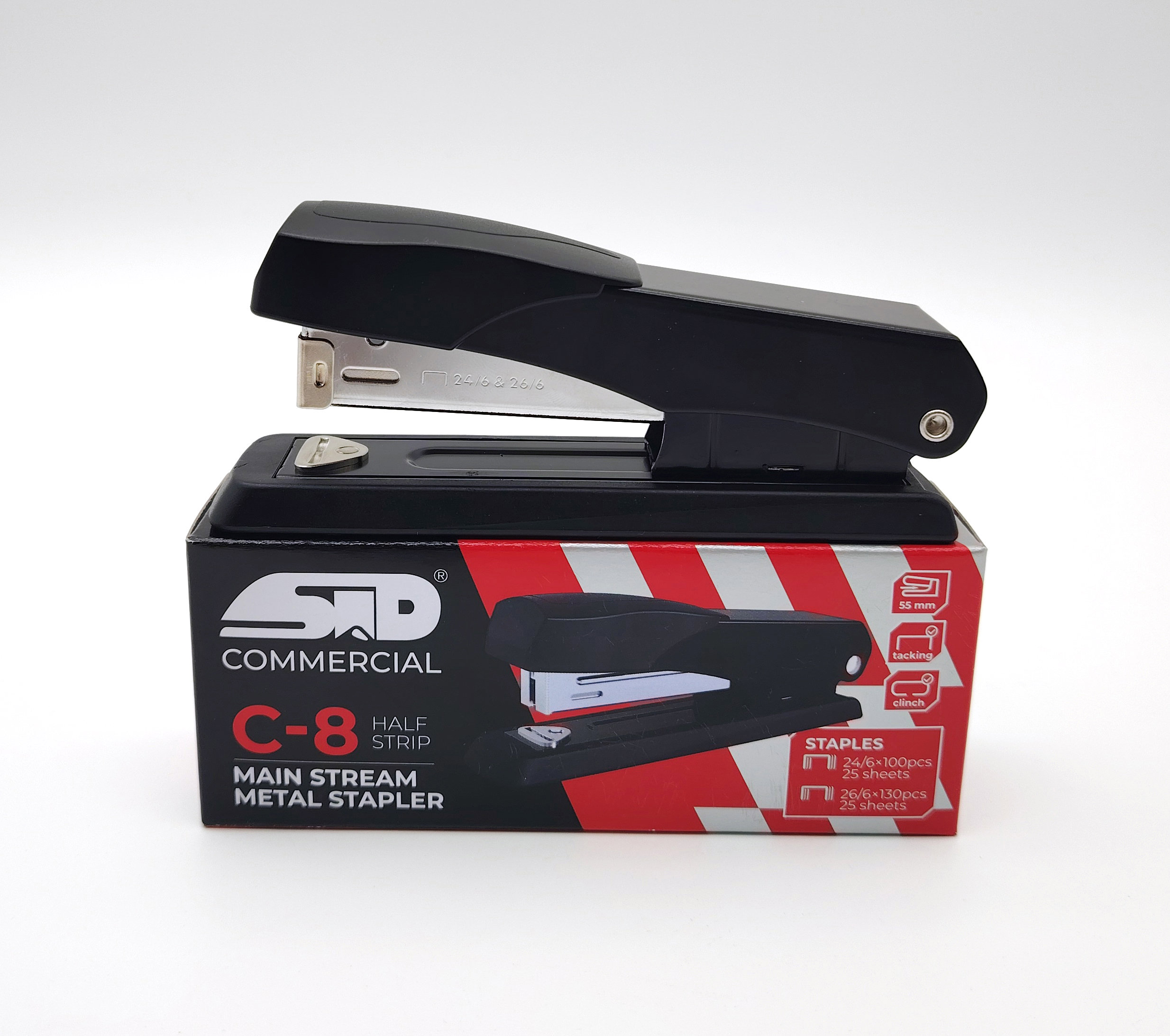 Stapler Half Strip Main Stream 24/6-26/6, 25sh