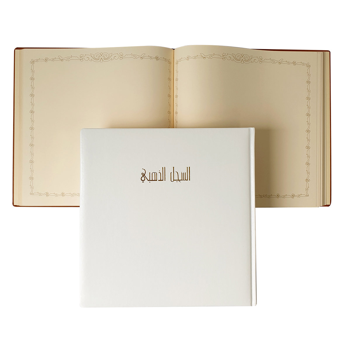GOLD Book PU 100gsm Gilded 100sh 29x29cm White