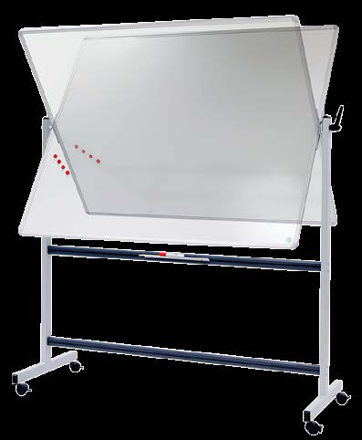 Vanerum HORIZONTAL SWIVEL Mobile Board - 100 x 120 cm - White/White Thumbnail