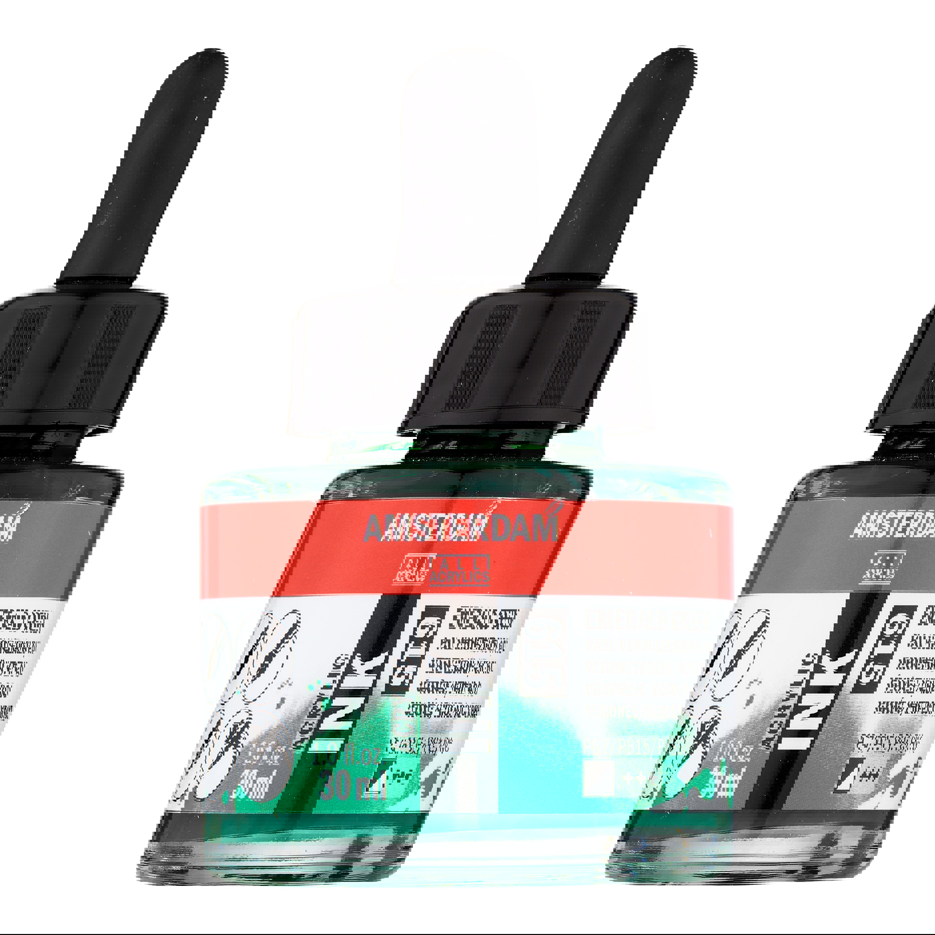 Amsterdam Acrylic Ink Bottle 30 ml Emerald Green