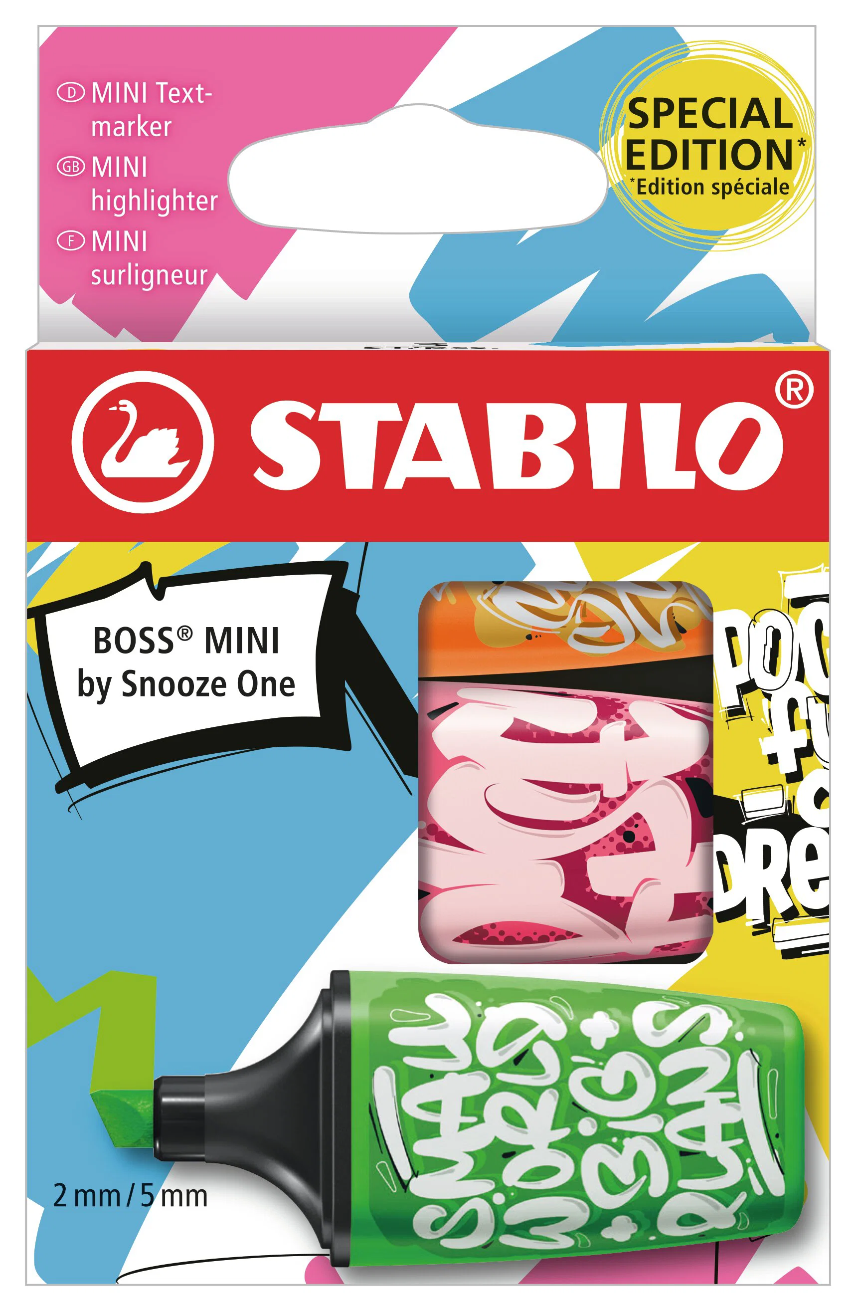 STABILO BOSS MINI by Snooze One Wallet of 3 Highlighters Thumbnail