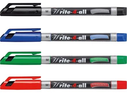 STABILO Write-4-all Permanent Marker fine (F), red, 0.7 mm Thumbnail