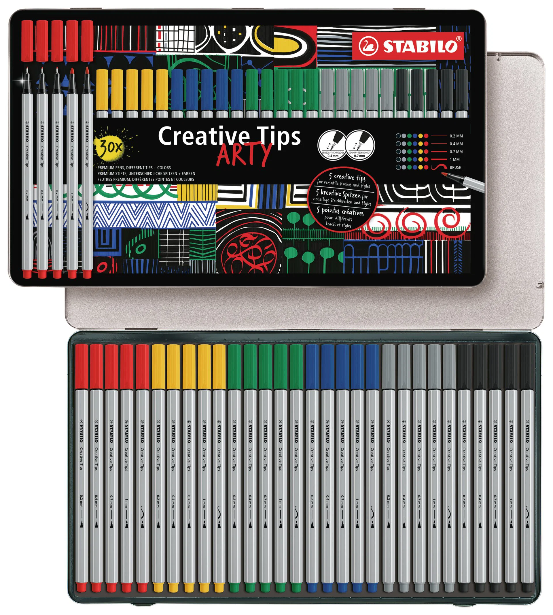 ARTY ME Creative Tips Brush Pen 30 Pieces Thumbnail