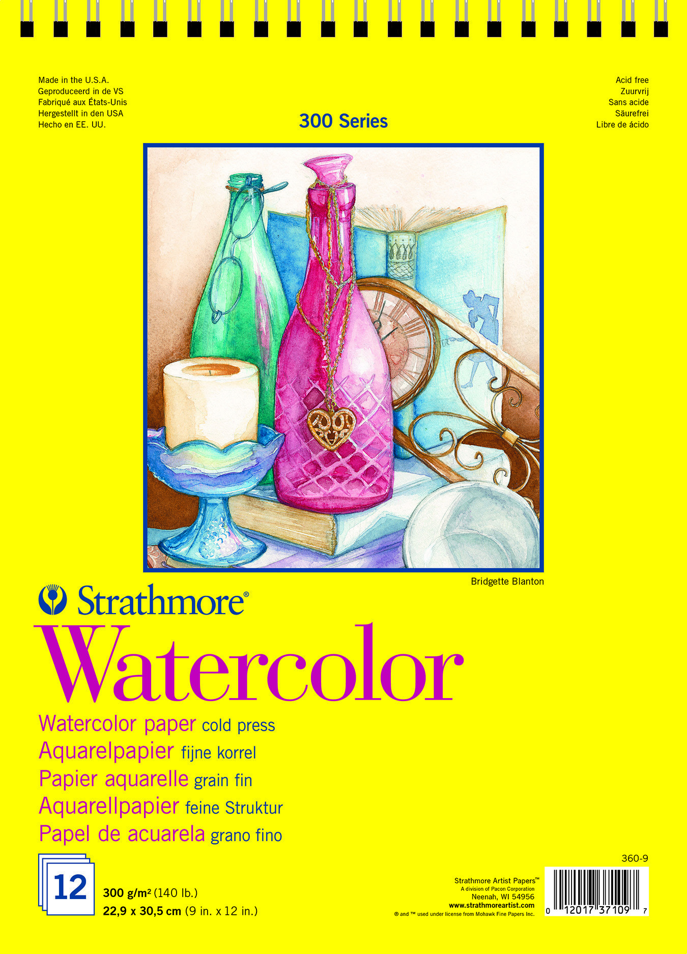 STRATHMORE SERIE300 WTC PAD 22,9X30,5 12/300G#