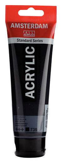 Amsterdam Standard Series Acrylic Tube 120 ml B Oxide Black