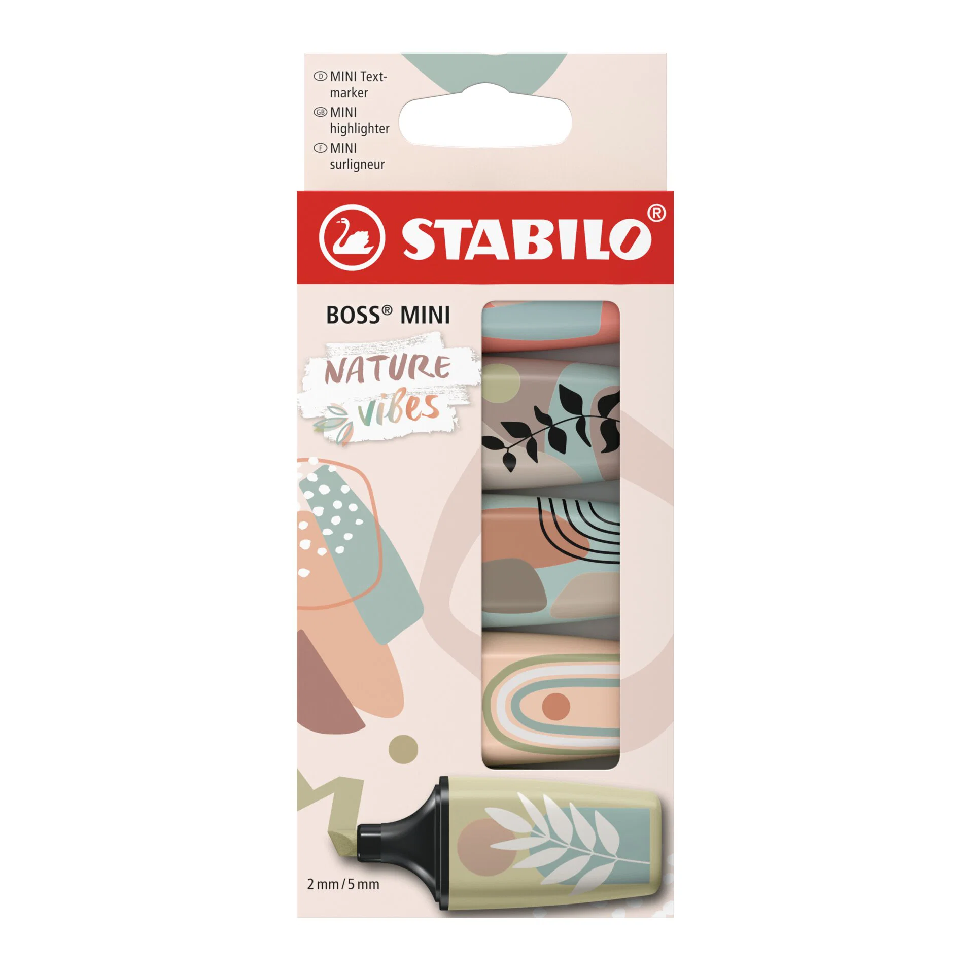 STABILO BOSS MINI Naturevibes Wallet of 5 Highlighters Thumbnail