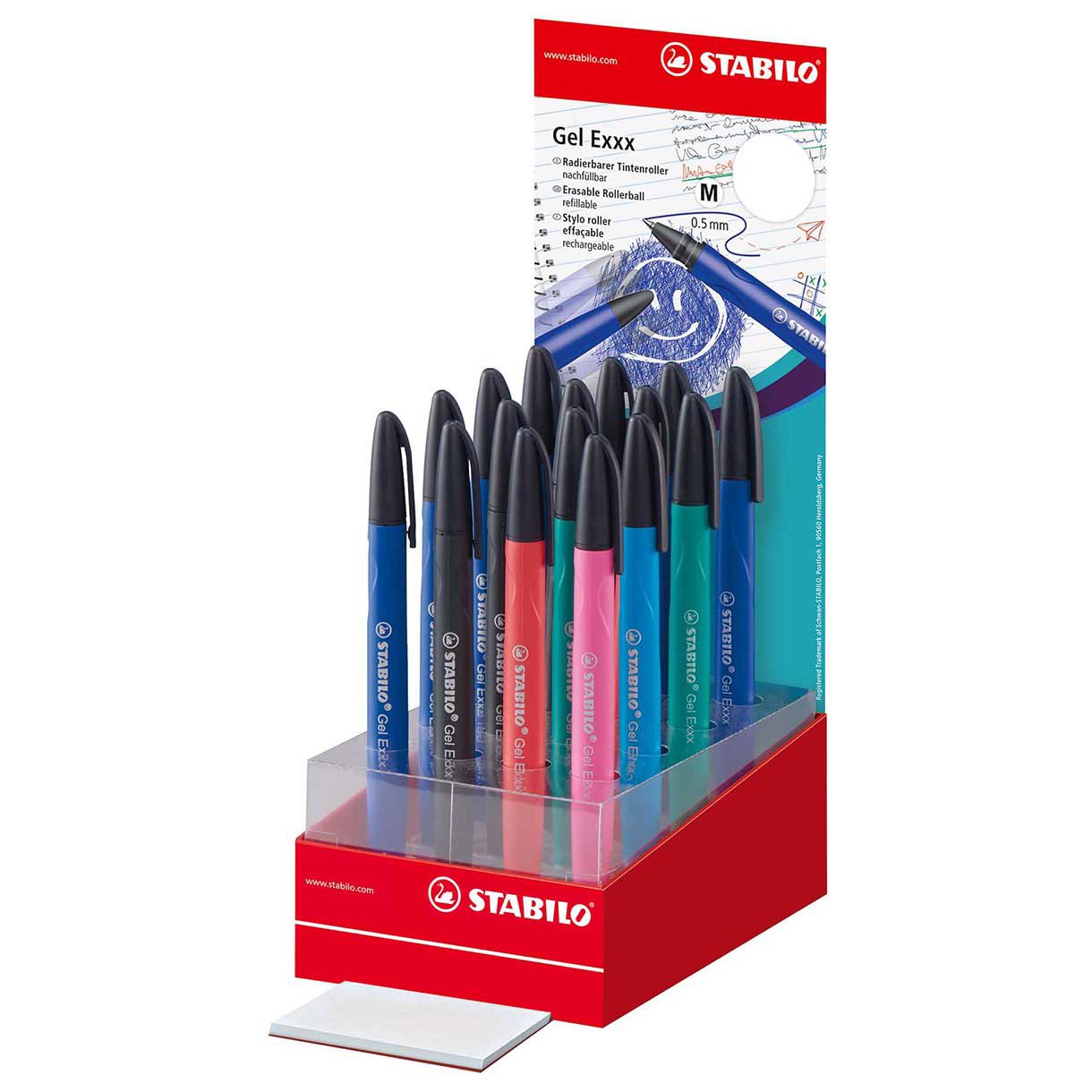 2038/16-01 GEL Exxx Erasable Rollerball 16Pc Disp