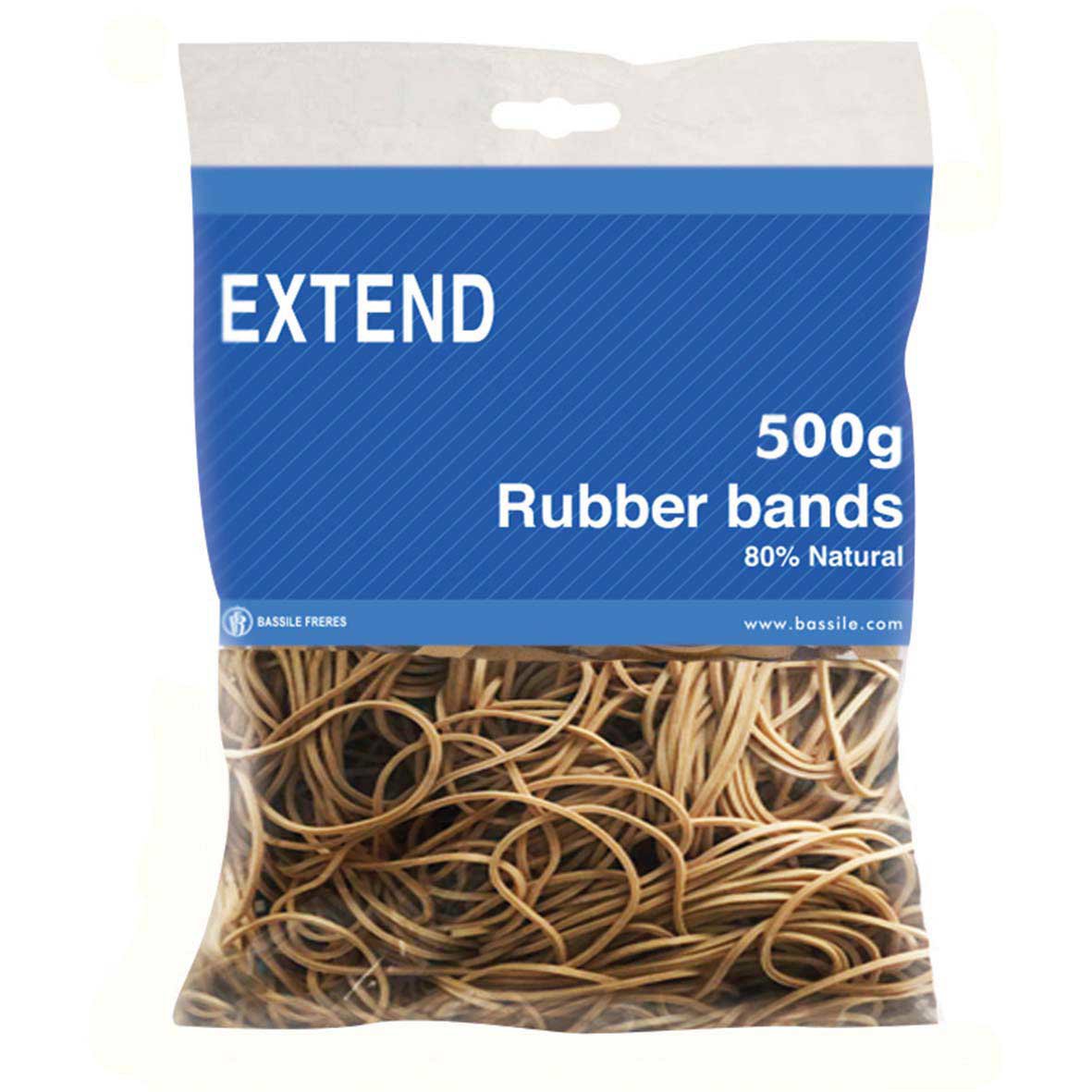 EXTEND Rubber Bands 80% 25mm x 1.5mm 500g