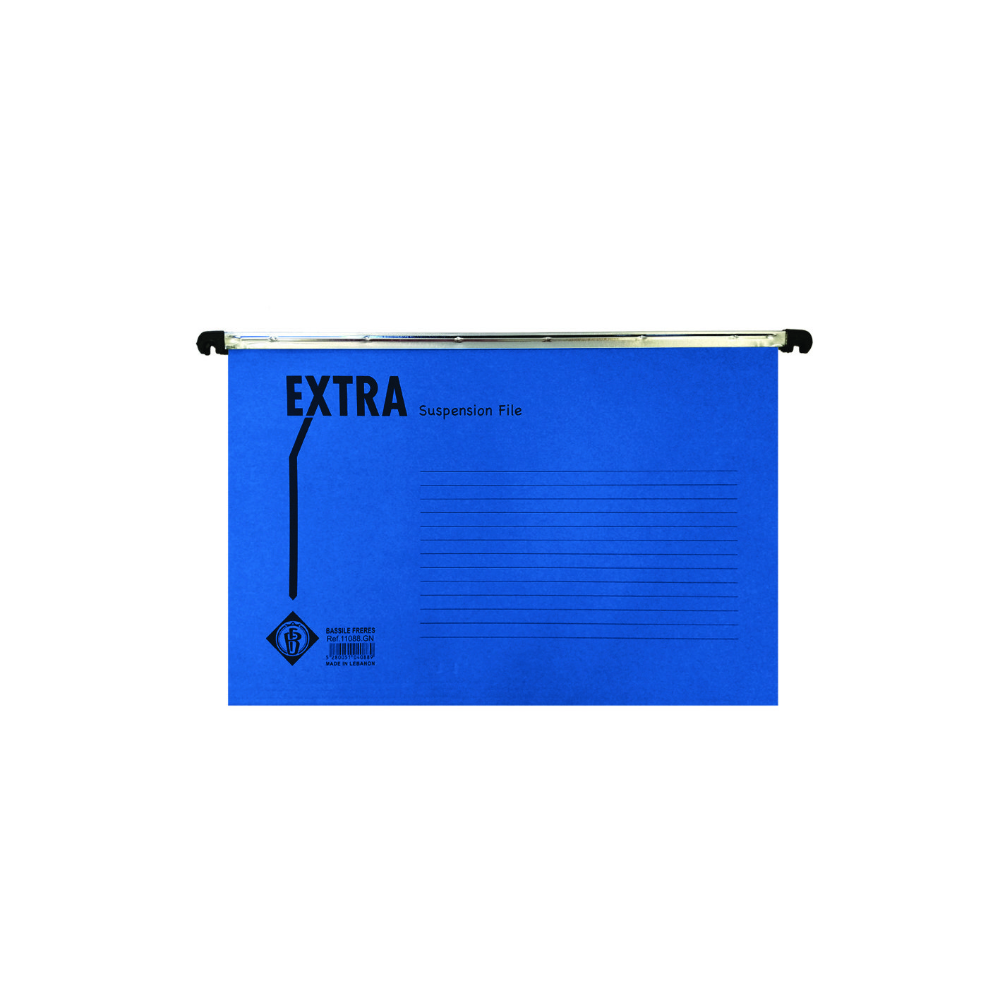 EXTRA Susp File 280g W/Fastners & Label FC Blue