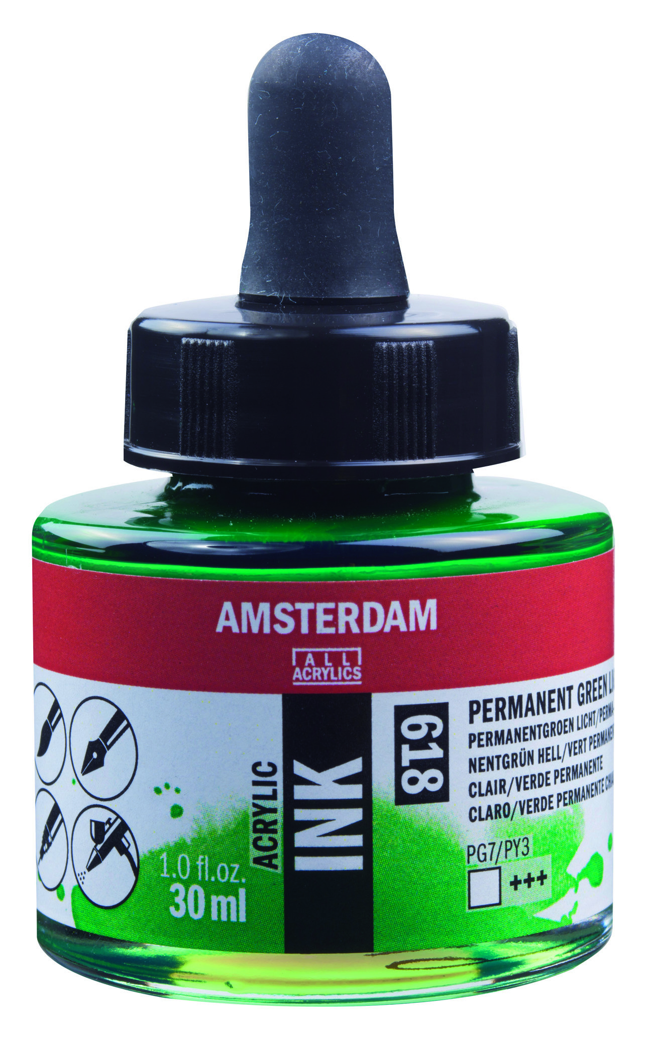 AAC INK 30ML PERM.GREEN LT