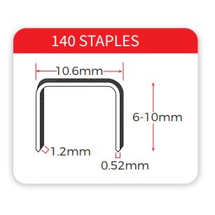 HAMMER tacker Heavy Duty Long Reach 140/6-140/10 Thumbnail