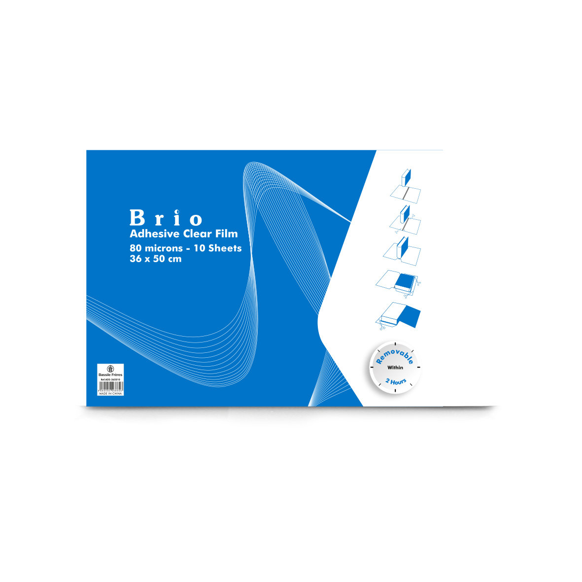 BRIO 10 Sheets Adh. Granule 80 mic 36 cm x 50 cm