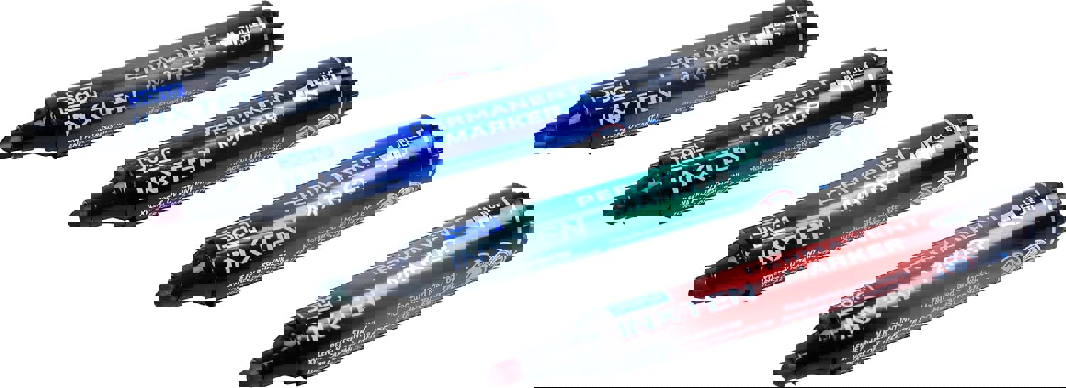 DOMS INXTEN Permanent Marker bullet tip Black