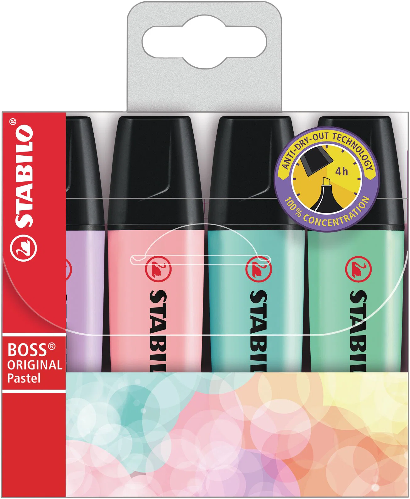 STABILO BOSS ORIGINAL Pastel Wallet of 4 Highlighters Thumbnail