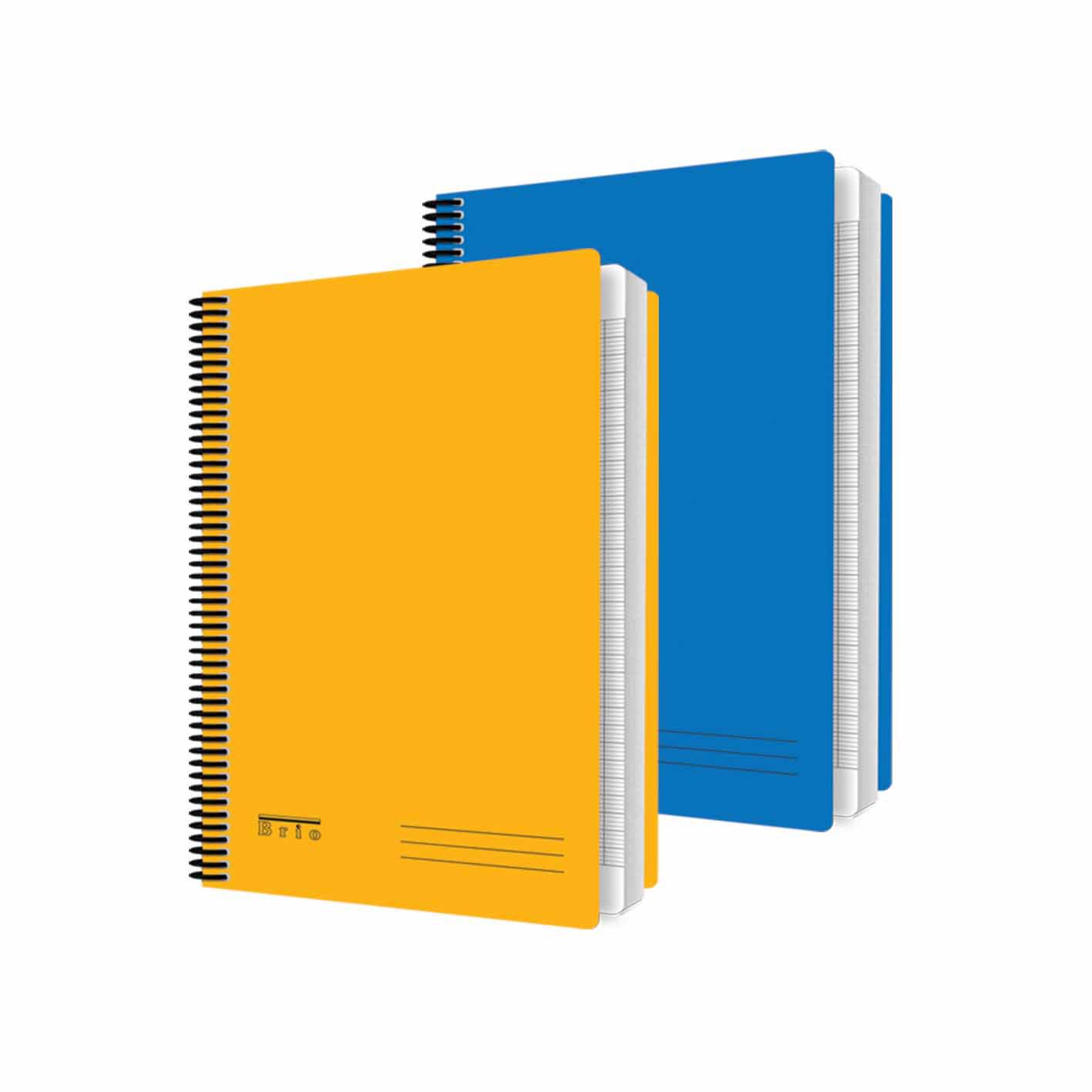 BRIO Ex Bk Inv Spiral 60g Lin 96sh L/R A5