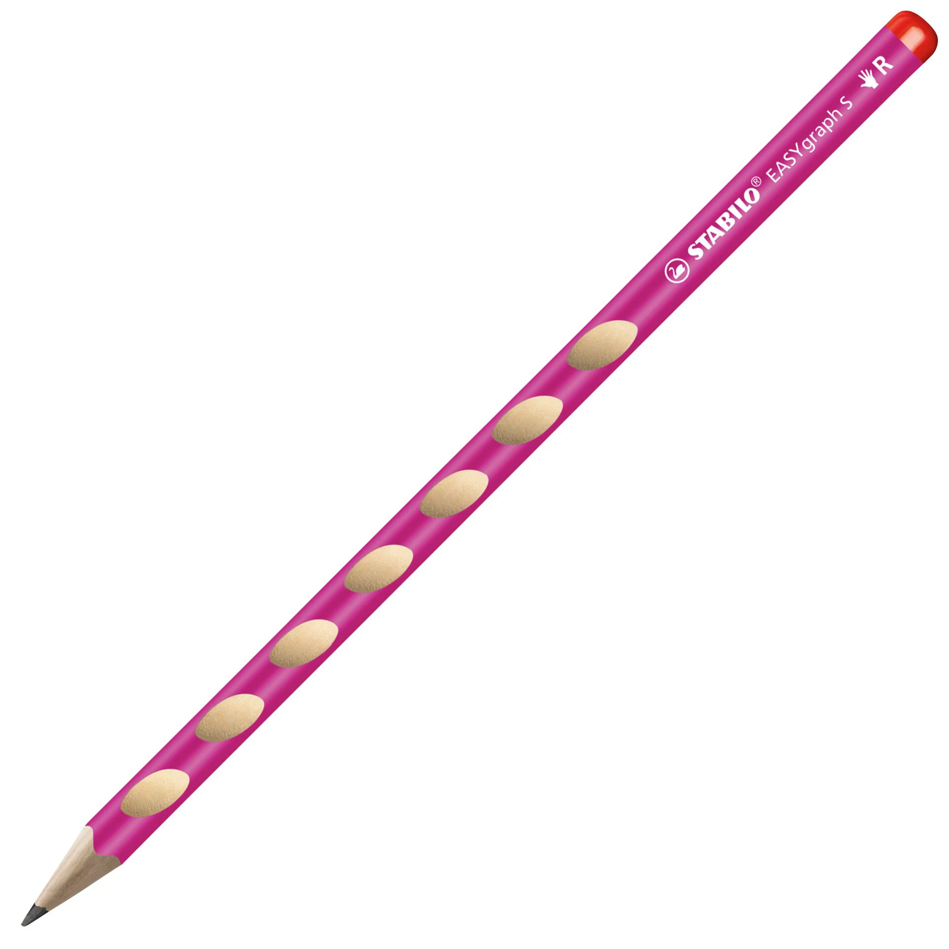 STABILO EASYgraph S ergonomic Graphite Pencil HB, right-handed, pink, dozen Thumbnail