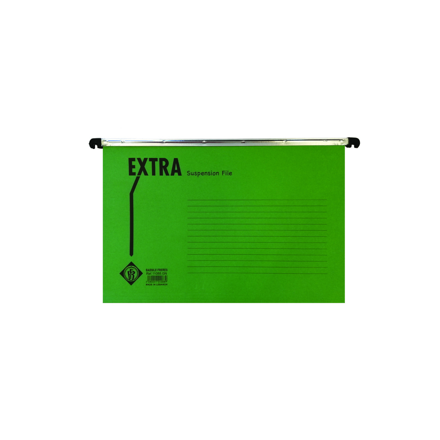 EXTRA Susp File 280g W/Fastners & Label FC Green