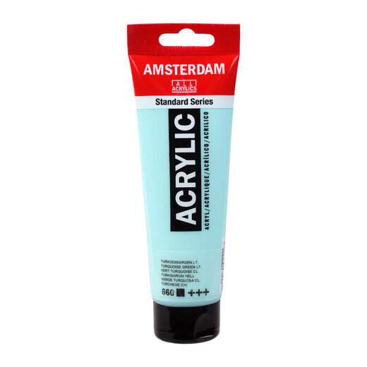 Amsterdam Standard Series Acrylic Tube 120 ml Turquoise Green Light