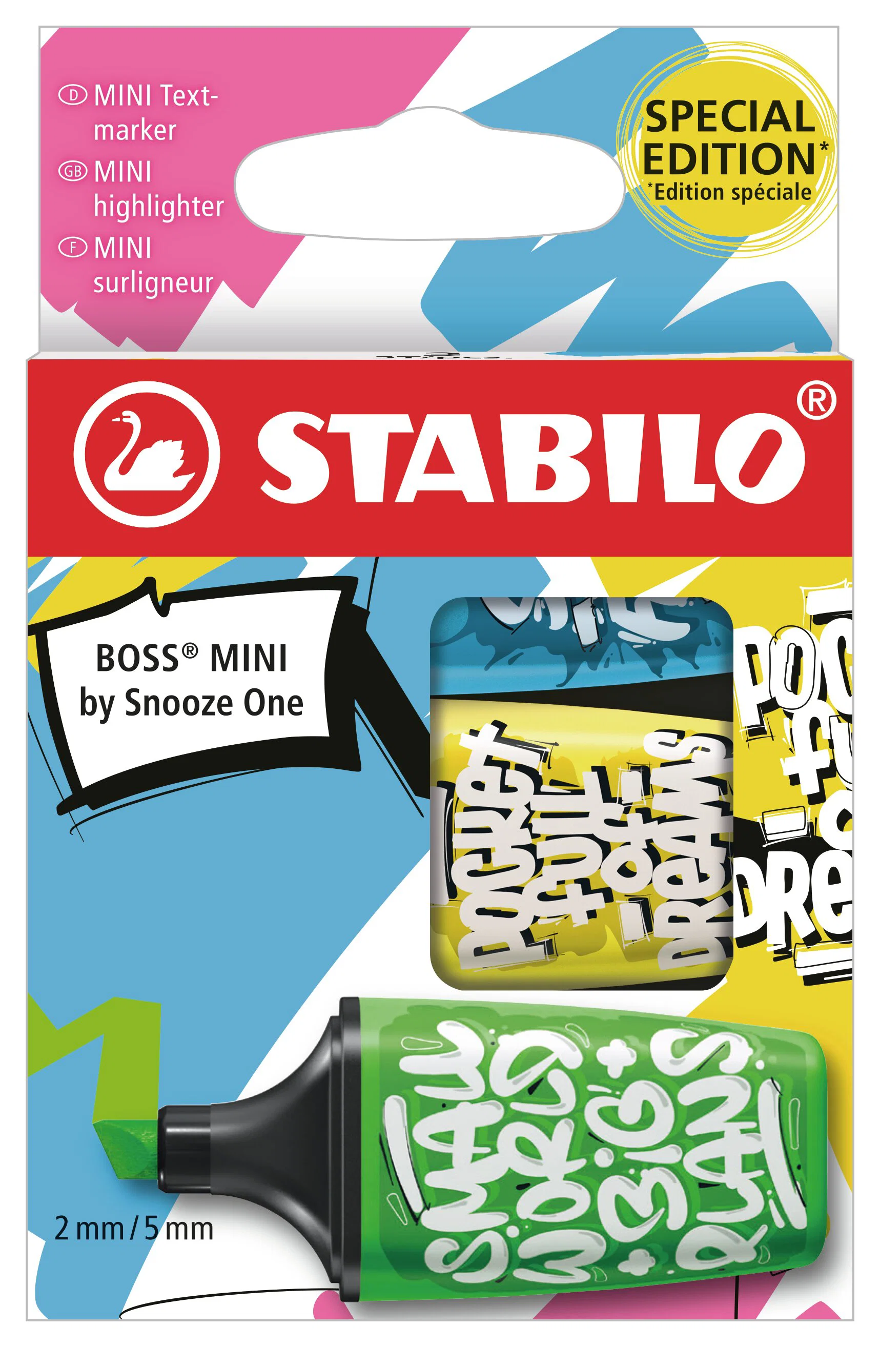 STABILO BOSS MINI by Snooze One Wallet of 3 Highlighters Thumbnail