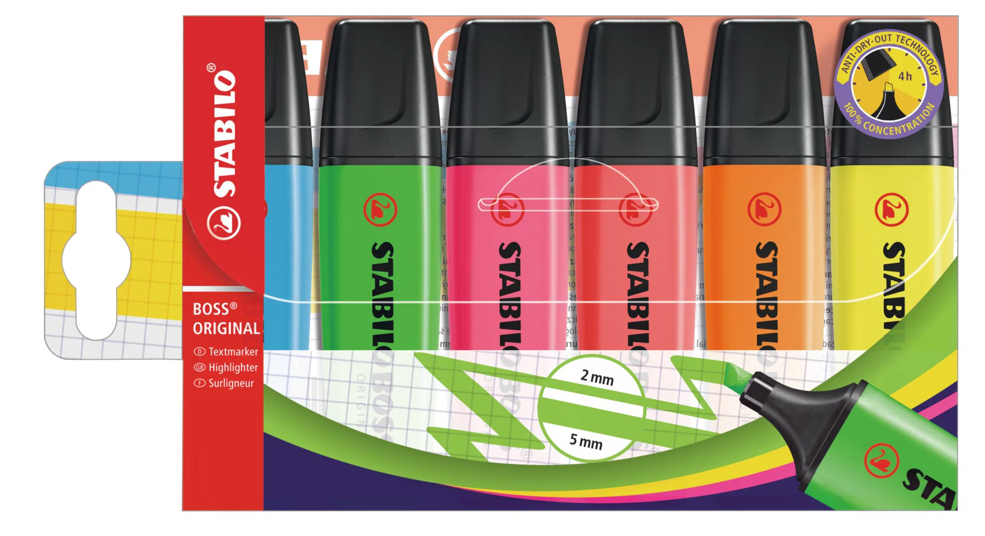STABILO BOSS ORIGINAL Wallet of 6 Highlighters Thumbnail
