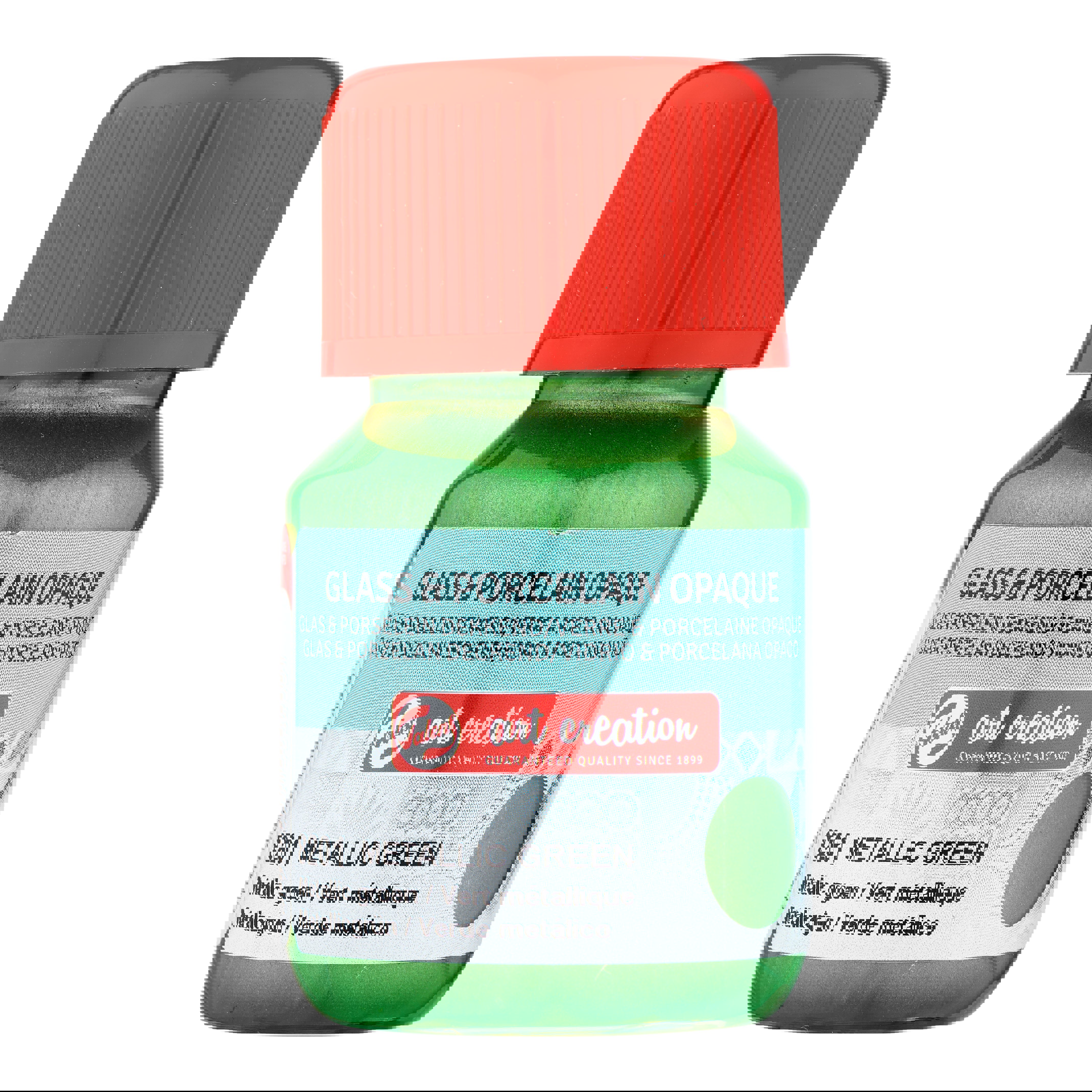 Talens Art Creation Glass & Porcelain Opaque Bottle 30 ml Metallic Green