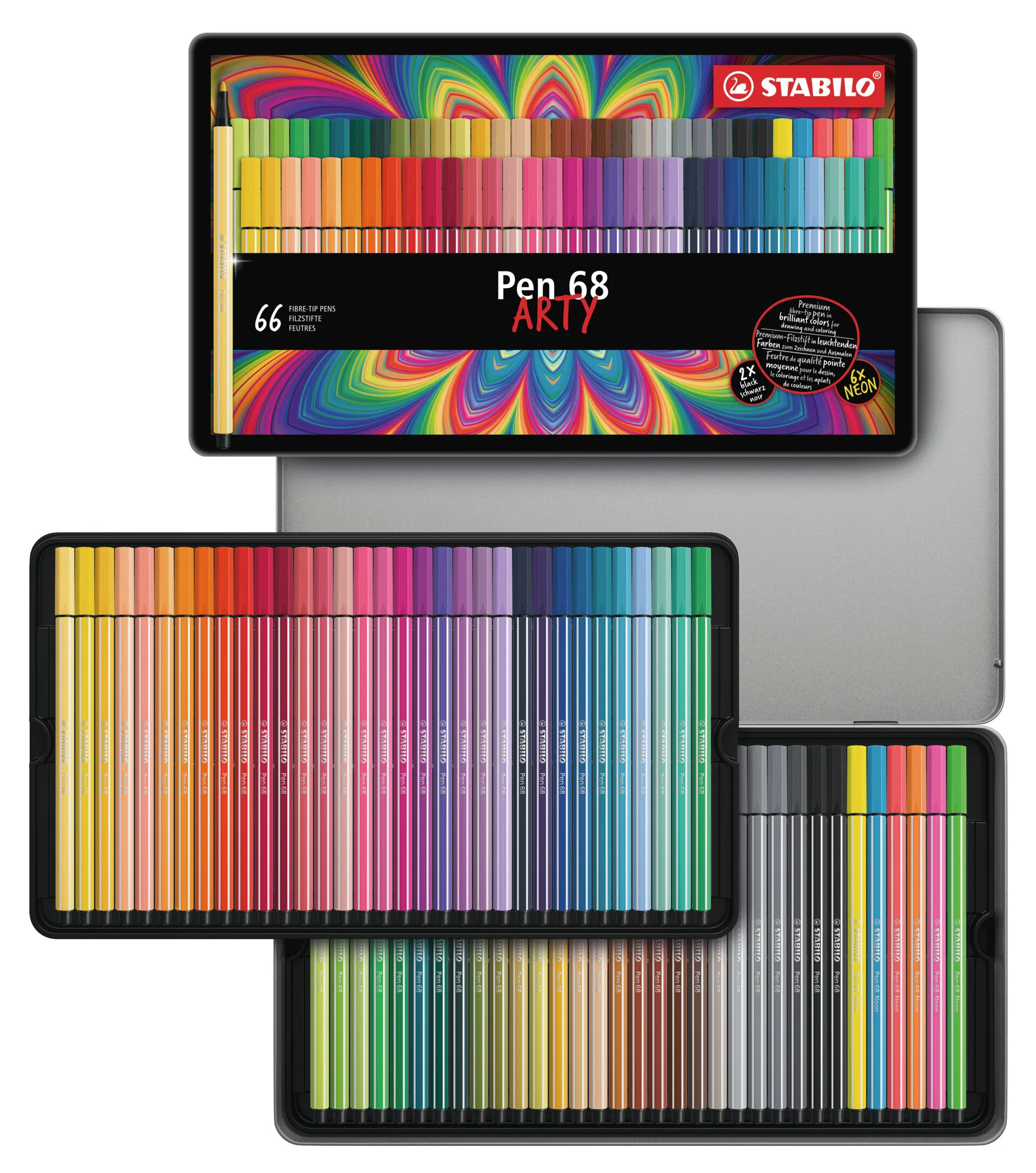 ARTY Pen 68 Metal Box 66 Pieces Thumbnail