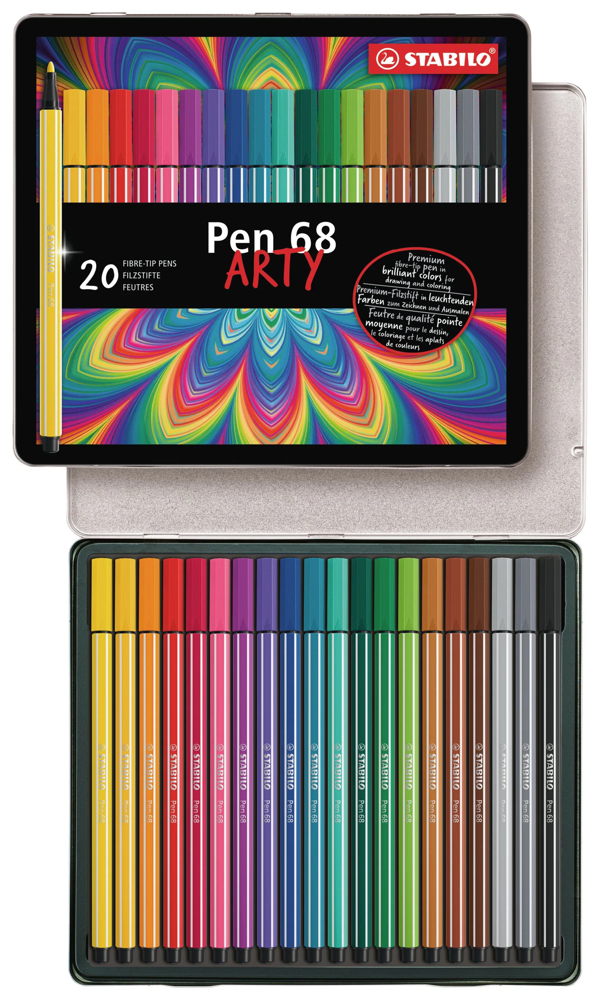 ARTY Pen 68 Metal Box 20 Pieces Thumbnail