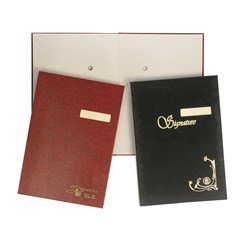 Signature Book 18 parts- w/label- FC- Green