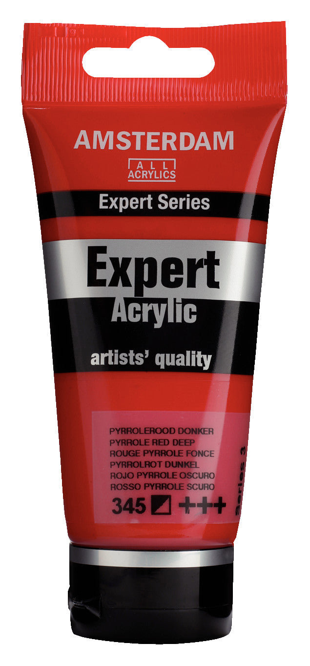 Amsterdam Expert Series Acrylic Tube 75 ml Pyrrole Red Deep