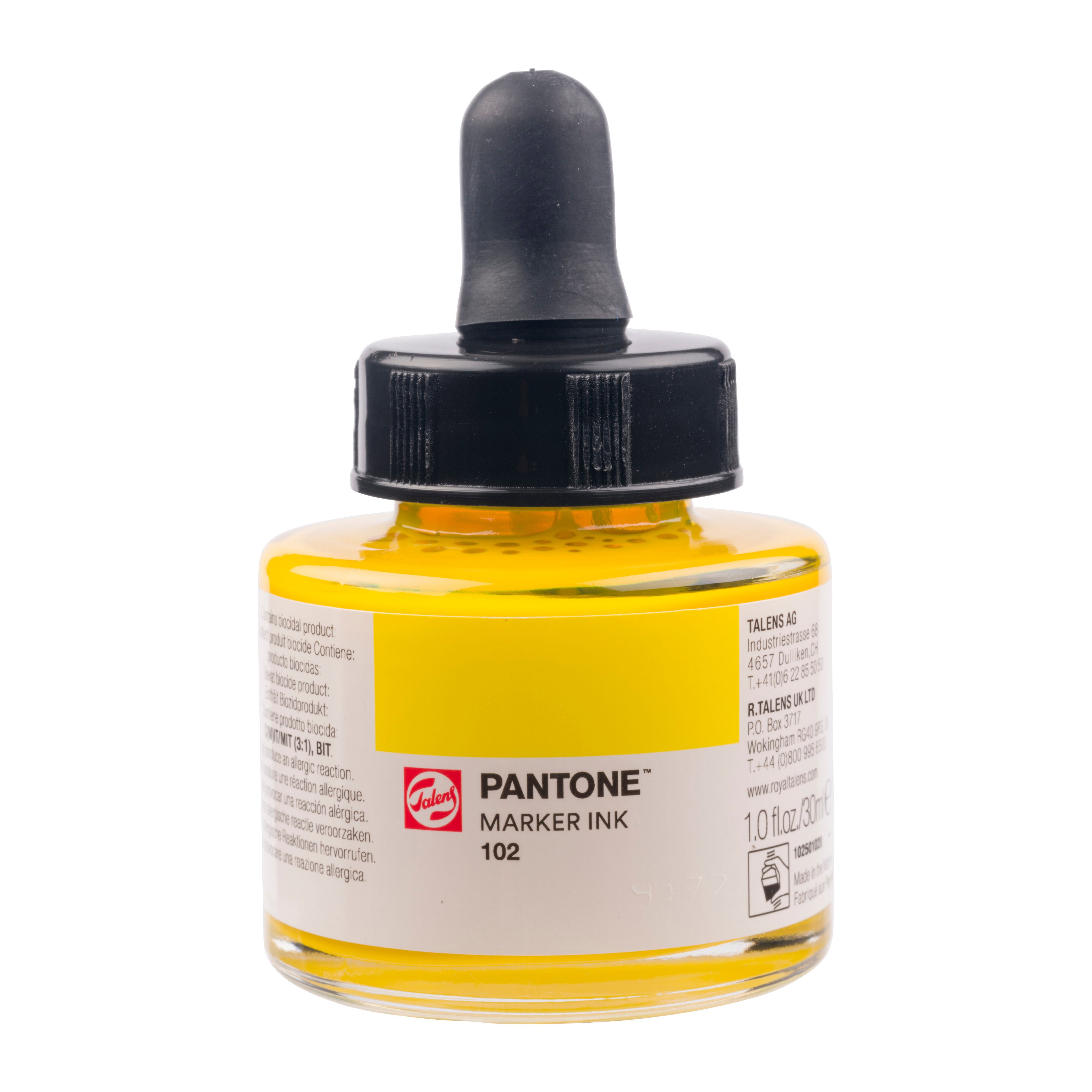 Talens Pantone Marker Ink 30ml Golden Yellow